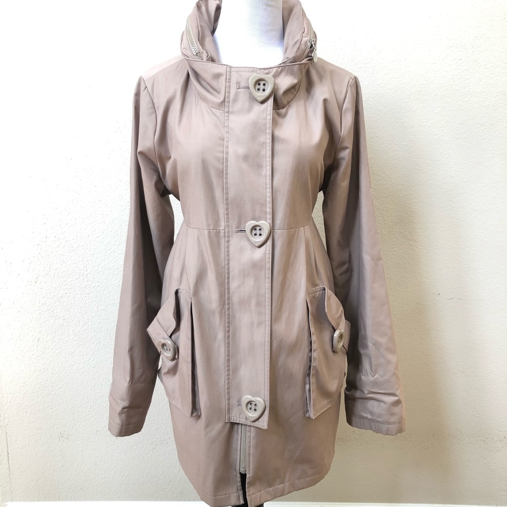 Betsey Johnson Taupe Trench Coat